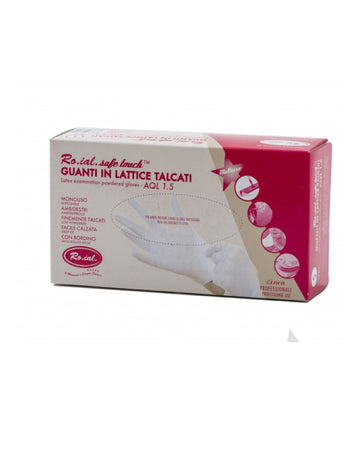 Roial Latex Gloves with Powder Small